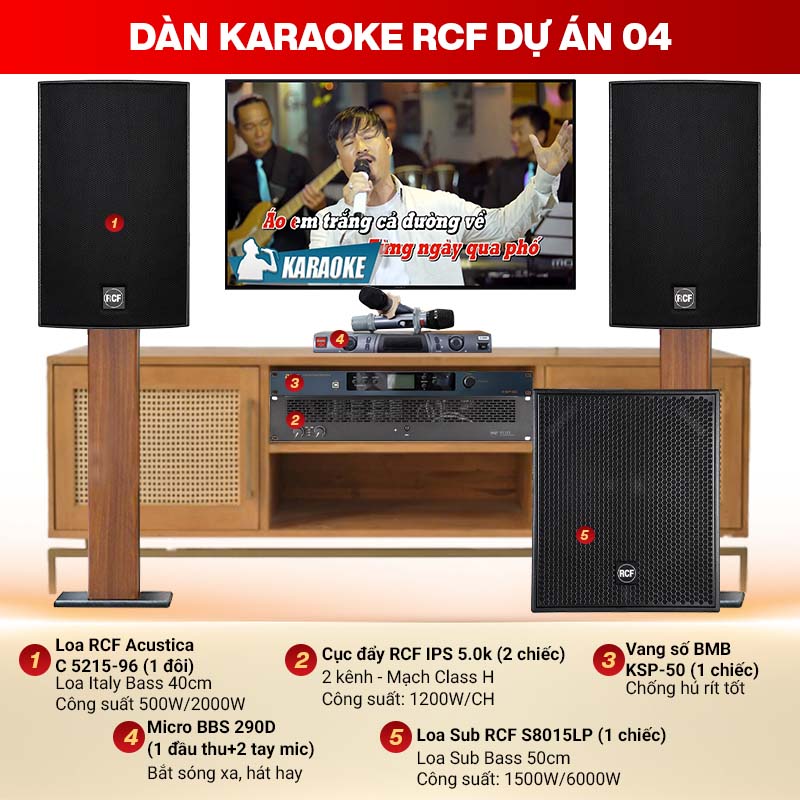 Dàn karaoke RCF dự án 04