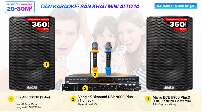 Dàn karaoke gia đình BC-ALTO 14
