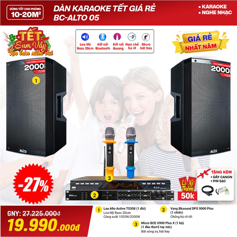 Dàn karaoke giá rẻ BC-Alto 05
