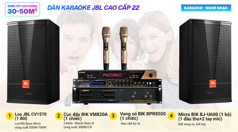 Dàn karaoke JBL cao cấp 22 (New 2021)