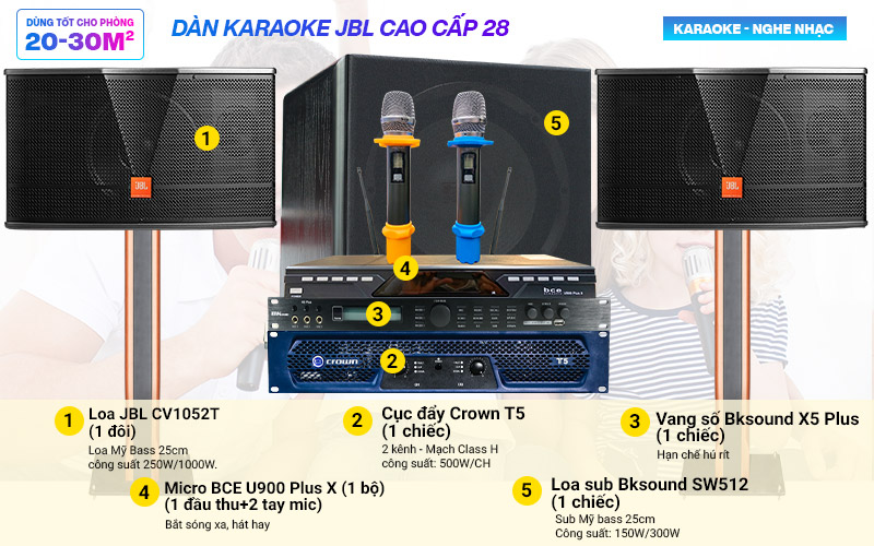 Dàn karaoke JBL cao cấp 28