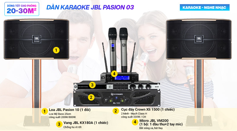 Dàn karaoke JBL Pasion 03