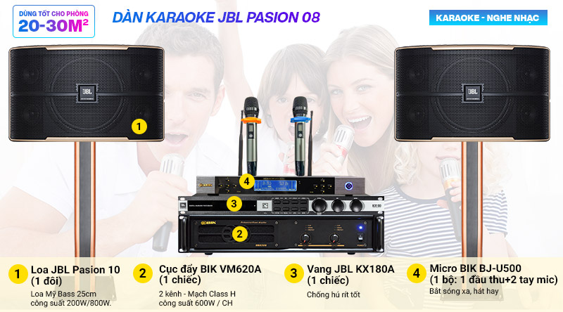 dàn karaoke JBL Pasion 08