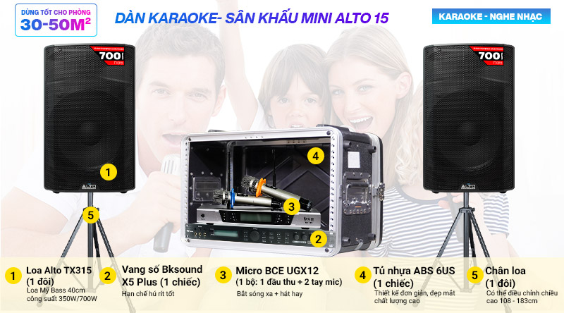 Dàn karaoke BC-Alto 15
