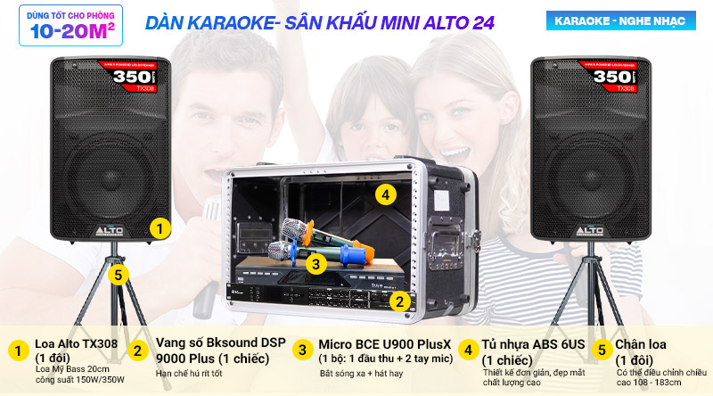 dàn karaoke Alto 24