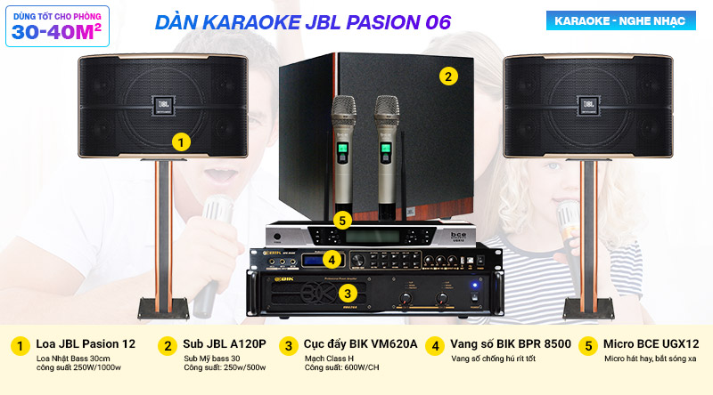 Dàn karaoke JBL pasion 06