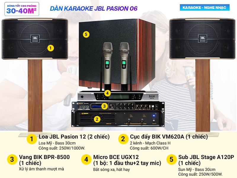 Dàn karaoke JBL Pasion 06