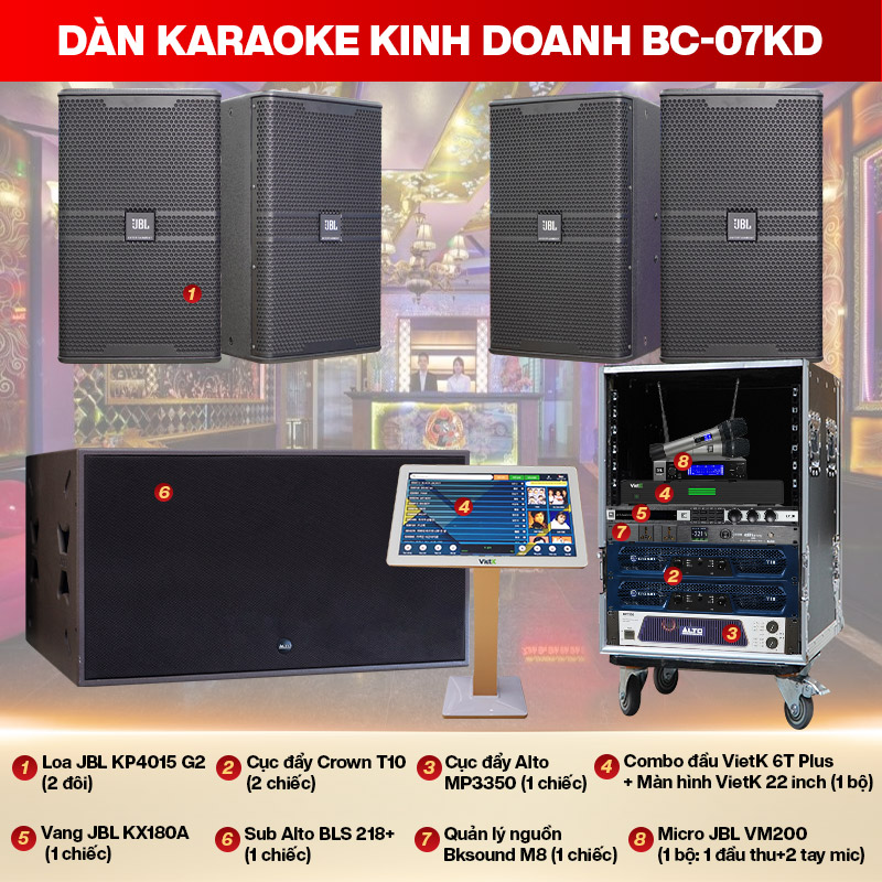 Dàn karaoke kinh doanh BC-07KD