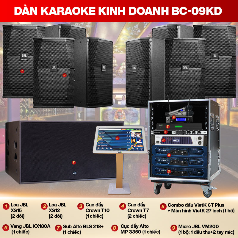 Dàn karaoke kinh doanh BC-09KD