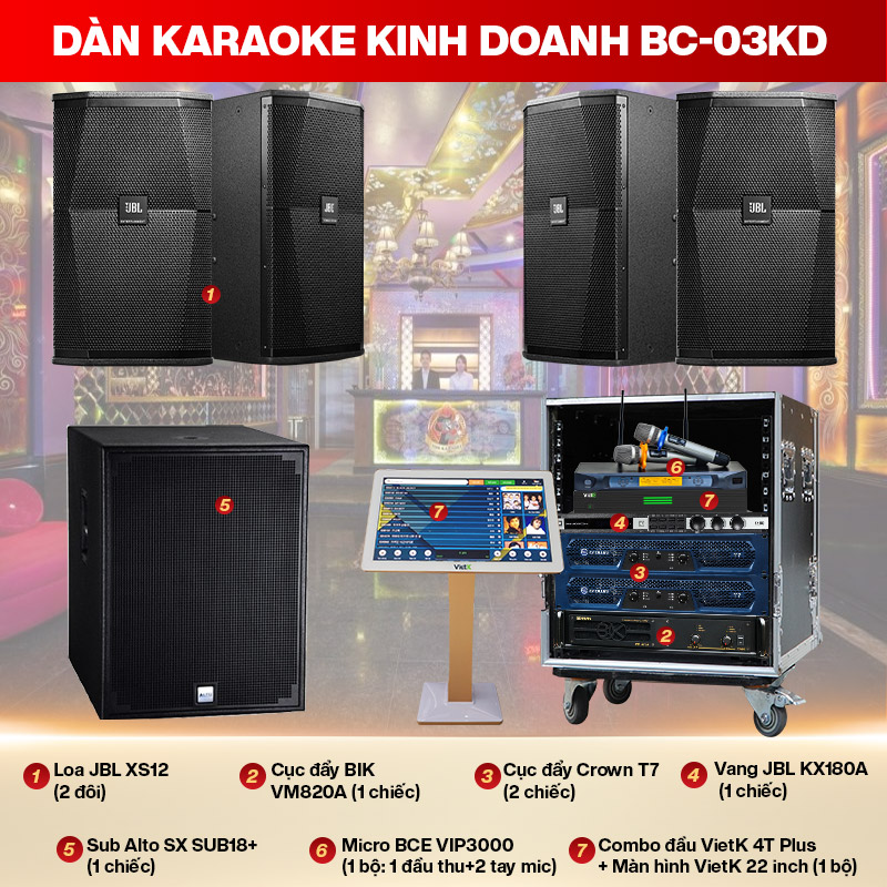 Dàn karaoke kinh doanh BC-03KD