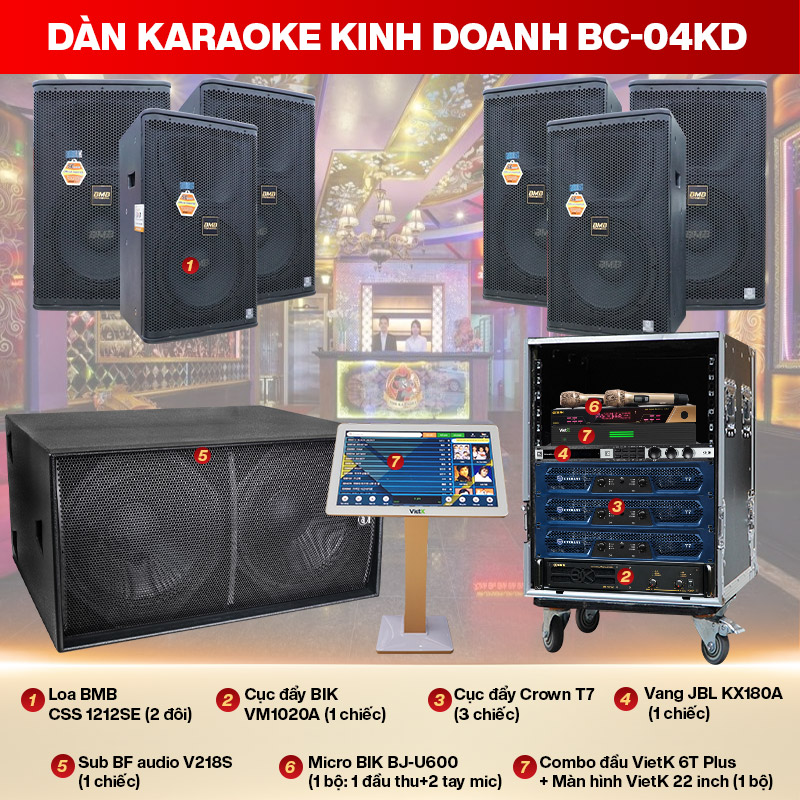 Dàn karaoke kinh doanh BC-04KD