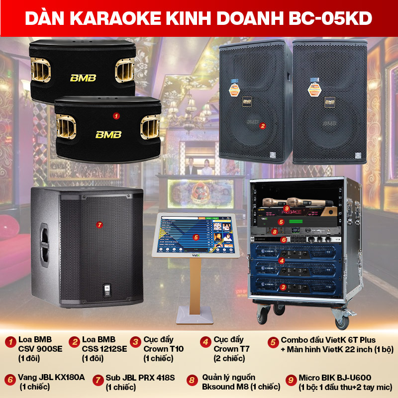 Dàn karaoke kinh doanh BC-05KD