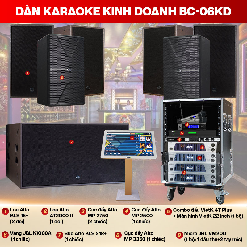 dàn karaoke kinh doanh BC-06KD