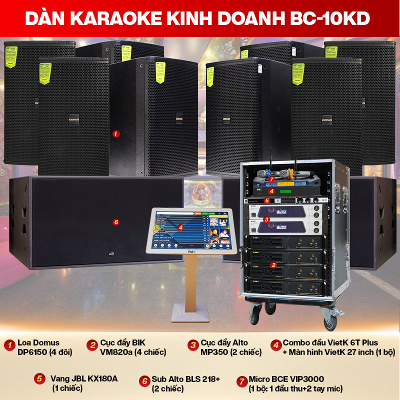 Dàn karaoke kinh doanh BC-10KD