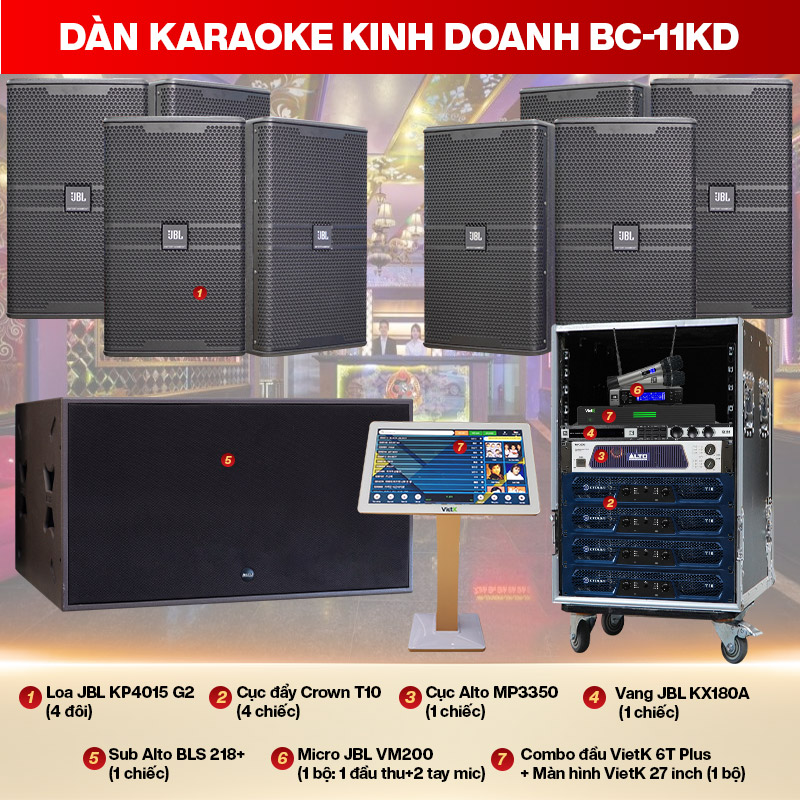 Dàn karaoke kinh doanh BC-11KD
