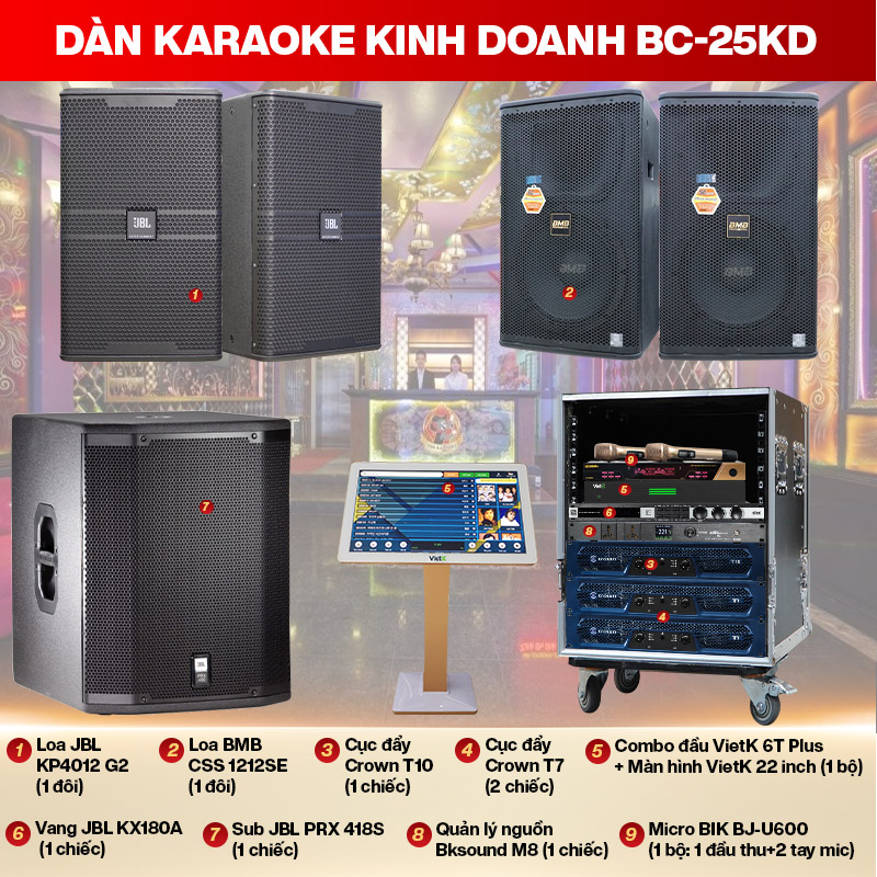 Dàn karaoke kinh doanh BC-25KD