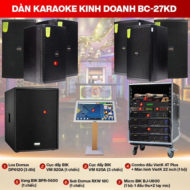 Dàn karaoke kinh doanh BC-27KD