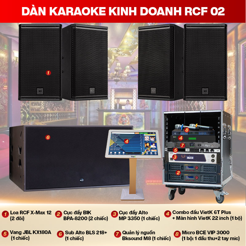 Dàn karaoke kinh doanh RCF 02