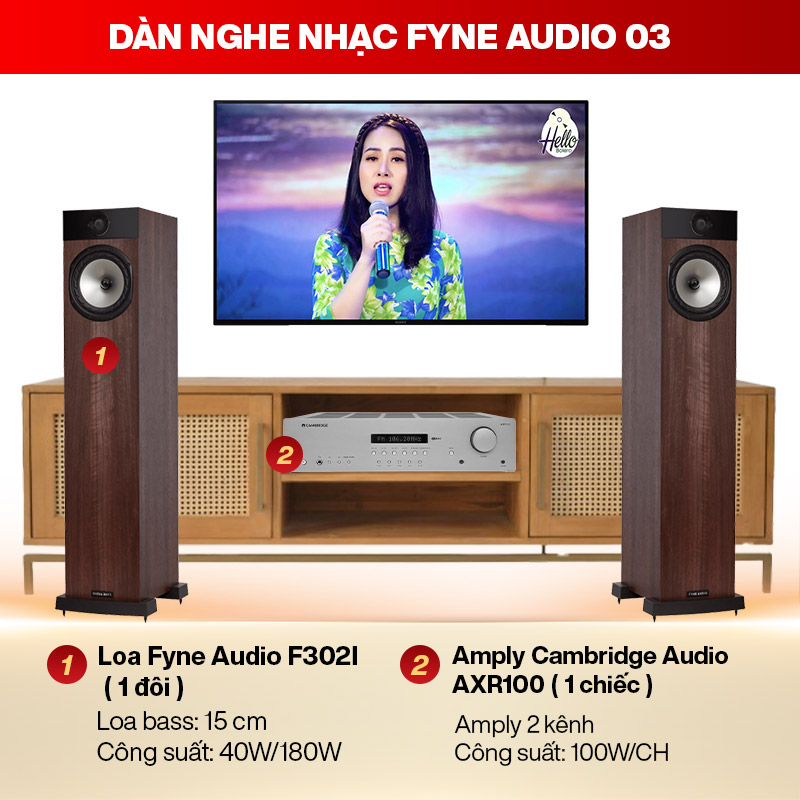 Dàn nghe nhạc Fyne Audio 03