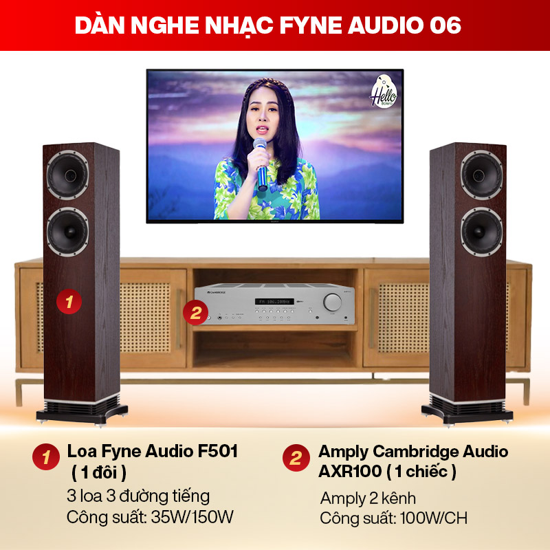 Dàn nghe nhạc Fyne Audio 06
