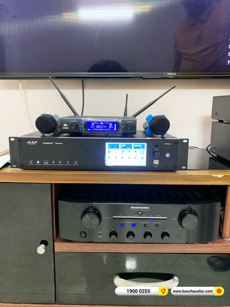 Lắp đặt dàn nghe nhạc, karaoke hơn 105tr cho anh Vinh ở TPHCM (JBL Studio 698, Marantz PM8006, K9900II Luxury, SVS SB-1000, VM300)