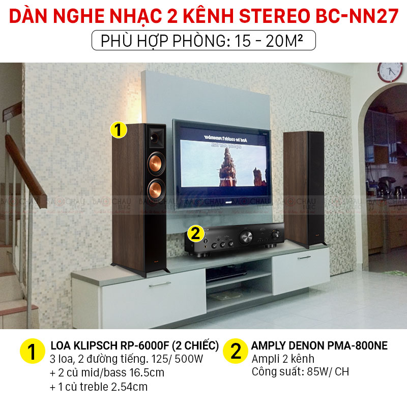 Dàn nghe nhạc 2 kênh Stereo BC-NN27