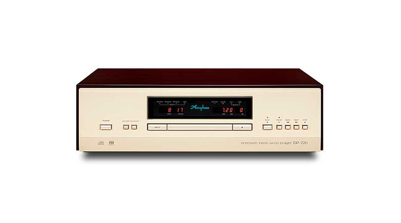 Mặt trước Đầu CD Accuphase DP720 với được bố trí khoa học, tiện dụng 