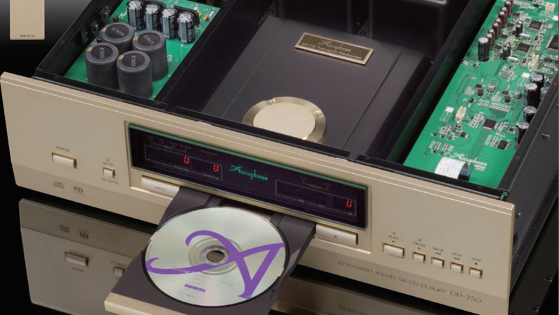 Đầu CD Accuphase DP750 sở hữu ổ đọc đĩa SA-CD/CD hiện đại 