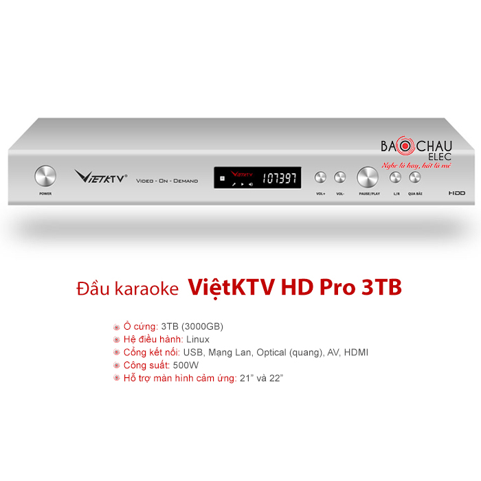 Đầu karaoke Viêt KTV HD Pro 4TB chính hãng, giá rẻ