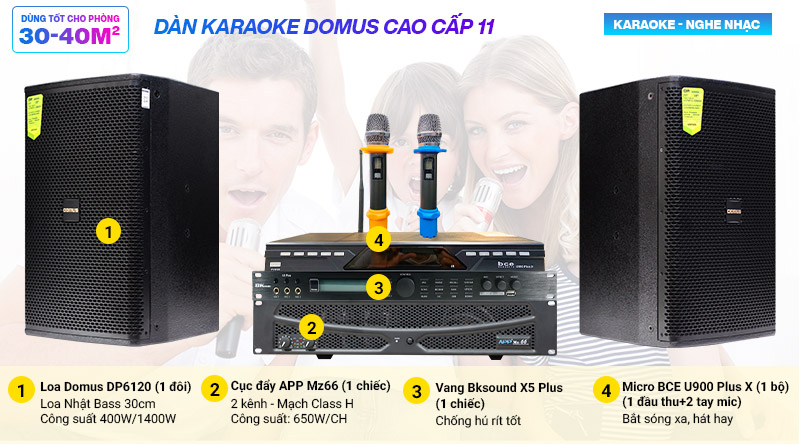 Dàn karaoke cao cấp Domus 11 