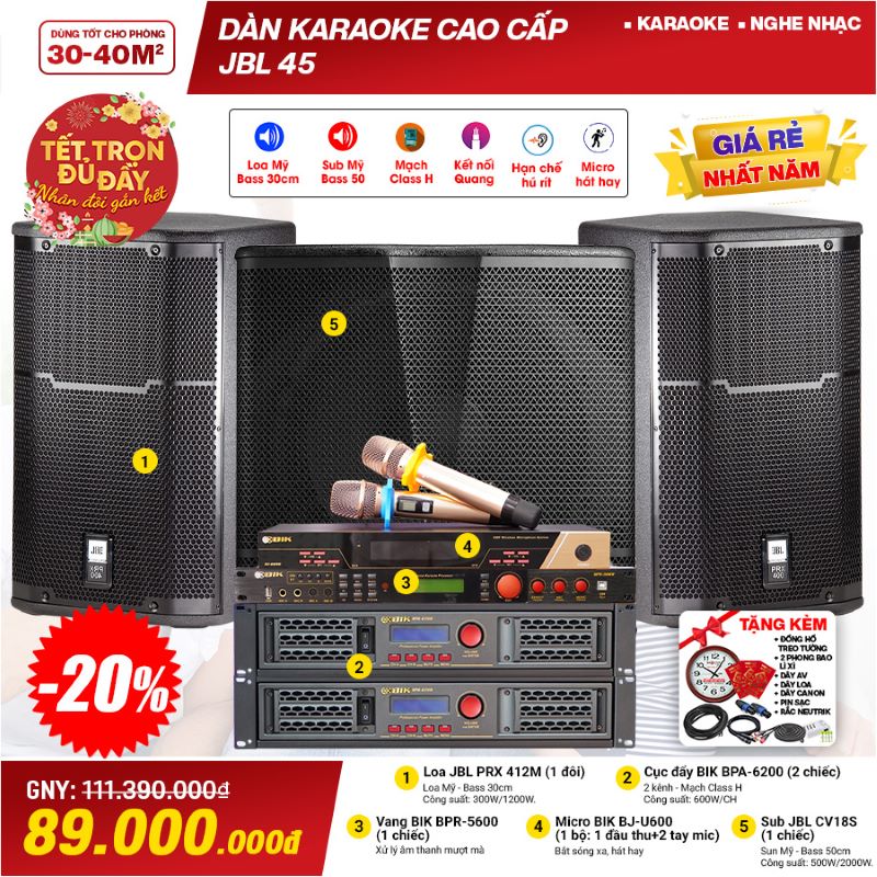 Dàn karaoke JBL khuyến mại tết 2023