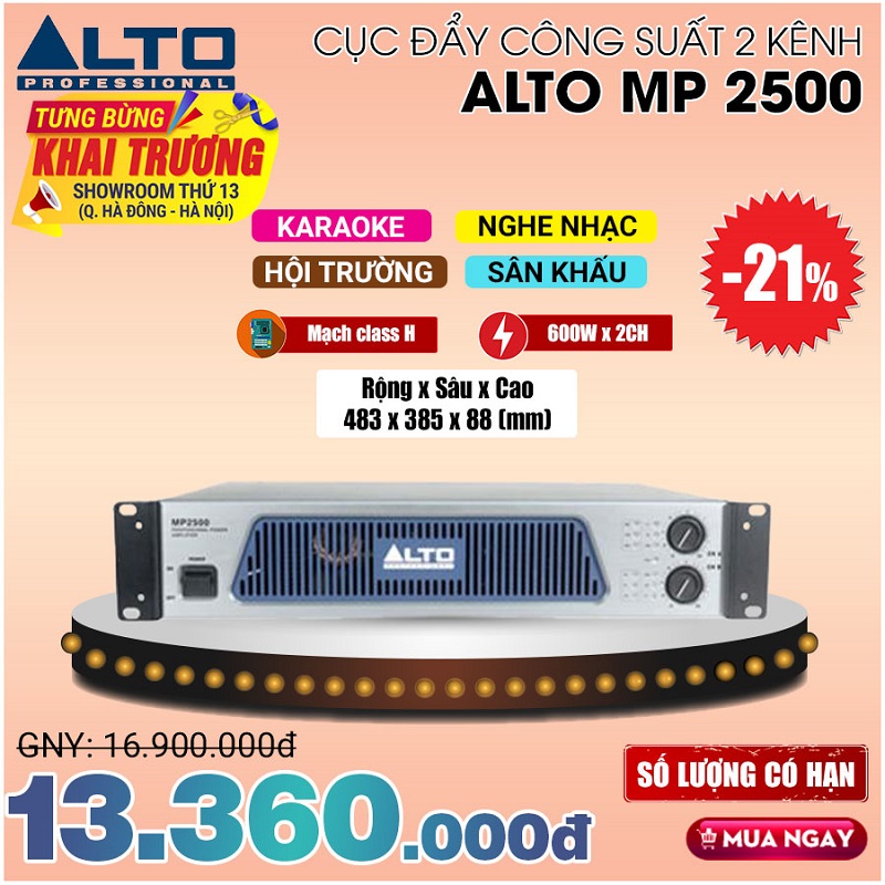 Cục đẩy Alto MP 2500