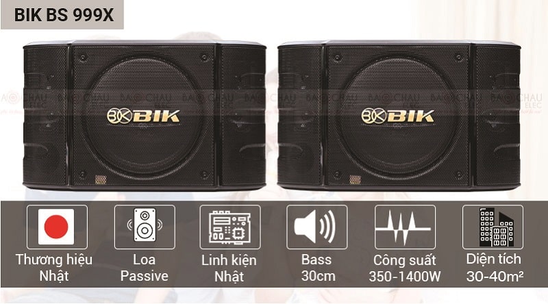 Loa karaoke BIK BS 999X cho chất âm sống động, chân thực