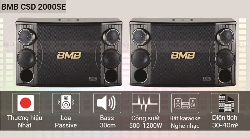 Loa BMB CSD 2000SE phù hợp với phòng 30m2