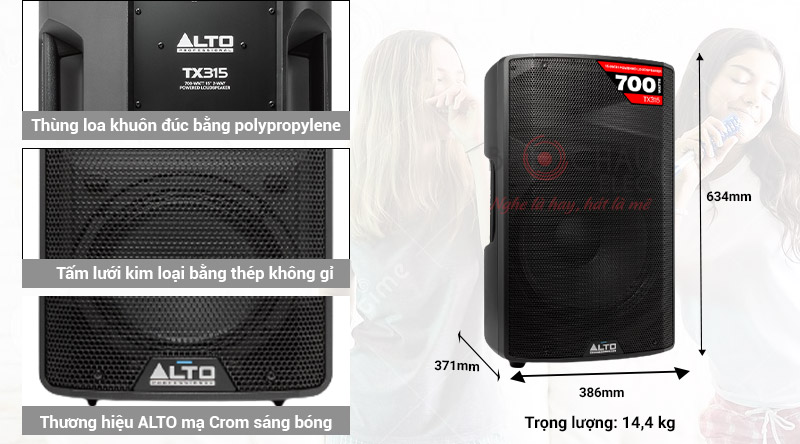 Loa Alto TX315 (active, bass 40cm)
