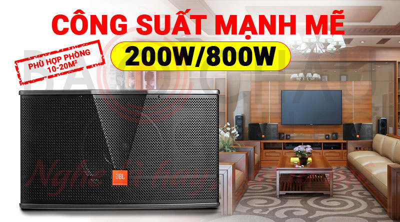 Loa karaoke JBL CV1852T phù hợp với không gian diện tích 10-20m2