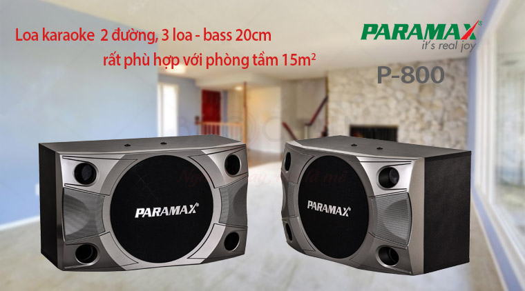 Loa karaoke Paramax P800 sử dụng cho phòng 15-20m