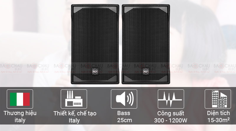 loa karaoke RCF E MAX 3110 thích hợp không gian 15-20 m2
