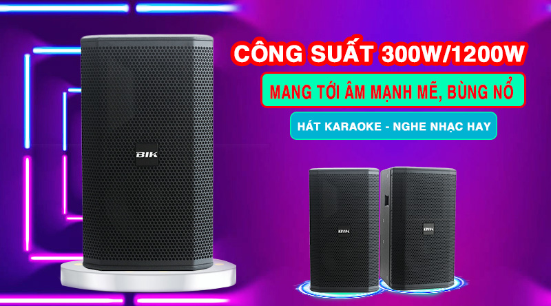 Loa karaoke BIK BSP 412 - loa full thế hệ mới của hãng BIK