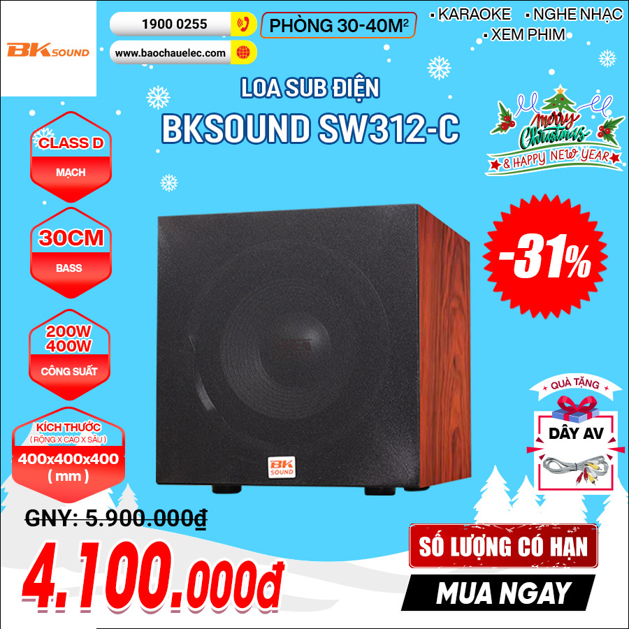 Loa sub điện BKSound SW312-C 