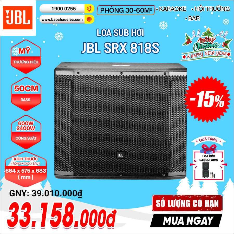 Loa sub hơi JBL SRS 818S