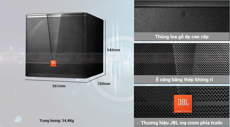 Loa sub hơi JBL CV18S thiết kế khỏe khoắn