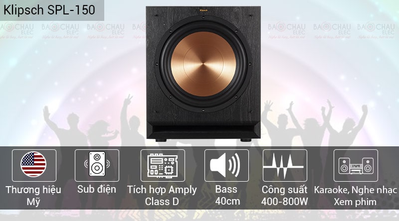 Loa Sub điện Klipsch SPL-150 chính hãng, giá tốt