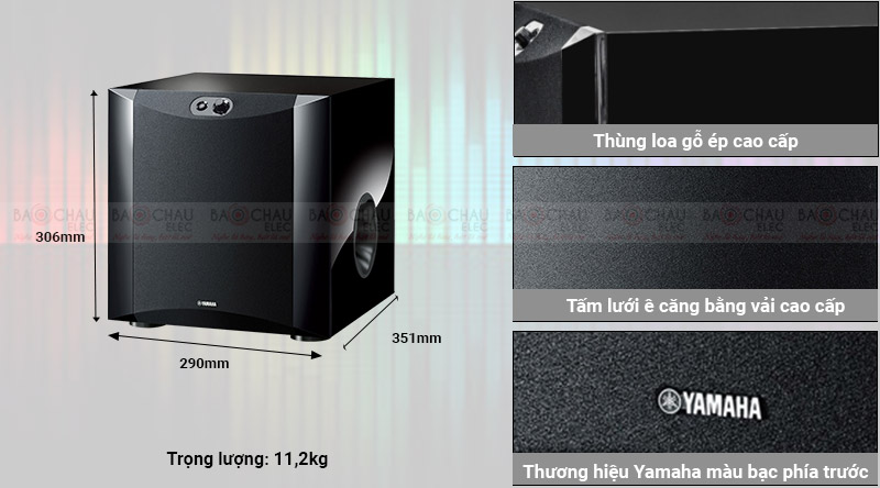 Loa Sub điện Yamaha NS-SW200 chất liệu cao cấp