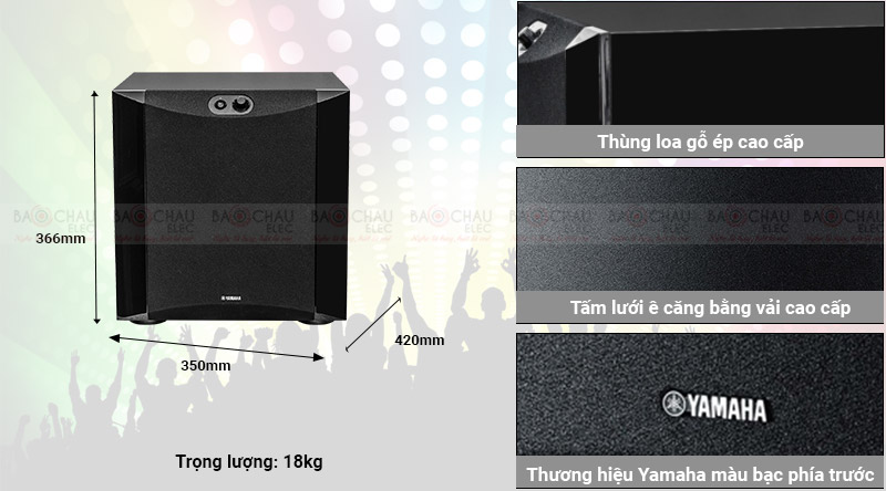 Loa Sub điện Yamaha NS-SW300 chất liệu cao cấp
