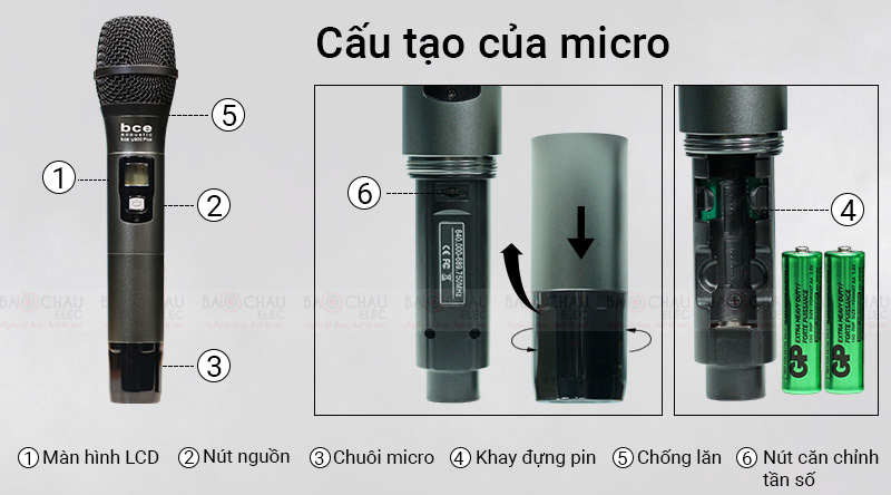 micro không dây bce u900 plus version 2