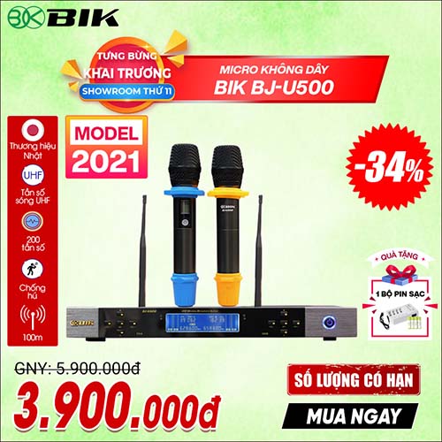 Micro không dây BIK BJ U500