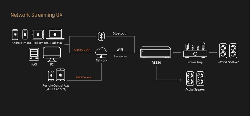 Network Player HiFi Rose RS150B