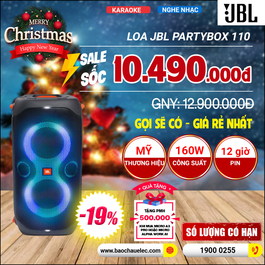 Loa bluetooth JBL PartyBox 110