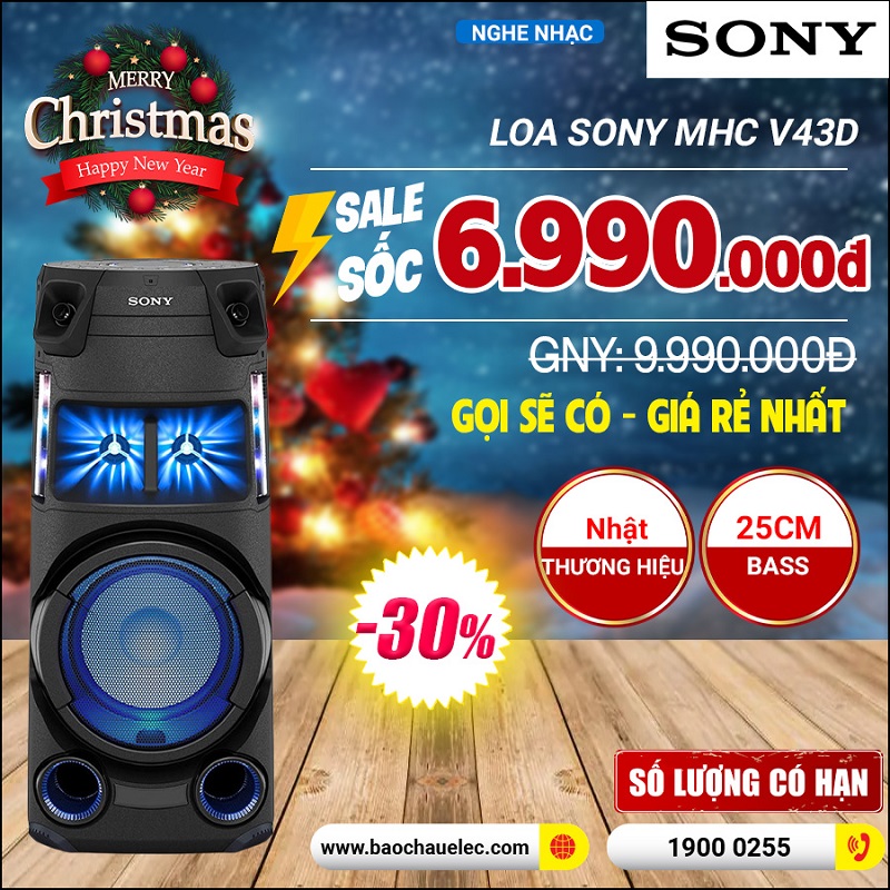 Loa bluetooth Sony MHC V43D